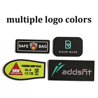 Étiquette en PVC d'étiquette de logo de marque personnalisée à faible quantité minimale de commande pour l'étiquette de Silicone souple en caoutchouc de transfert de chaleur de vêtements