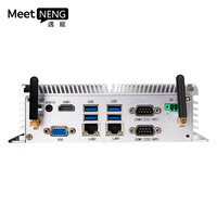 MeetNeng vente à chaud Mini Pc industriel sans ventilateur entièrement en aluminium anti-poussière boîte d'ordinateur de bureau intégré Pc