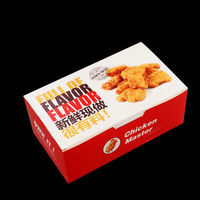 Conception personnalisée de vos propres logos, papier kraft alimentaire recyclable, gaufrage, laminage mat, toutes tailles, jetable, pour poulet frit