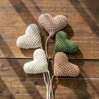 Ornements de ballons d'amour, accessoires en laine crochetés à la main, accessoires de studio photo, accessoires photo pour bébé, cœurs d'amour