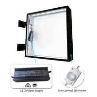 Panneau lumineux publicitaire extérieur double face en acrylique, personnalisable avec logo, éclairage LED – Meilleures ventes