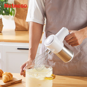 Netmeco Handheld Egg Beater 150W Cordless Rechargeable For Baking Cream And Egg Whites - Product Image 3