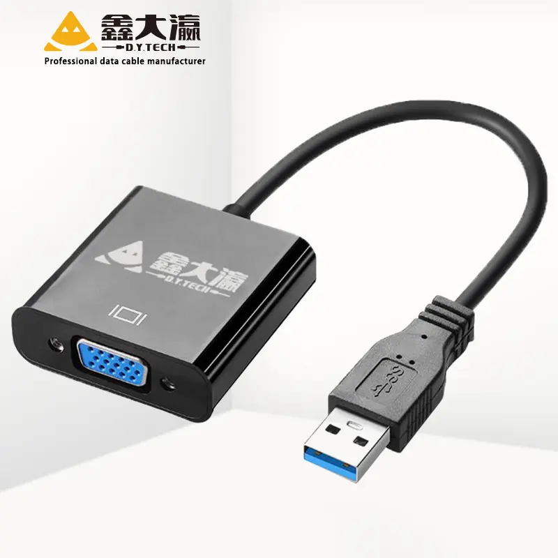 Usb 3.0 Naar Vga Computer Monitor Multi Screen Interactieve Adapter Kabel Usb Naar Vga High-Definition Aansluitkabel