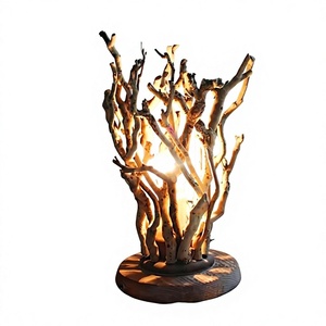 Support de bougie en bois flotté naturel fait à la main pour la décoration de la maison, fabriqué au Vietnam - Product Image 1