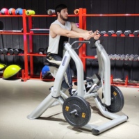 Rameur commercial à charge libre robuste pour exercices dorsaux, entraînement de force, équipement de fitness professionnel pour salle de sport