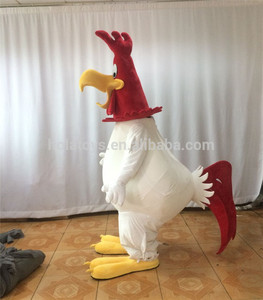 Hola gallo bianco del costume della mascotte/foghorn leghorn costumi della mascotte per la vendita - Product Image 3