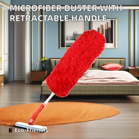 HQ9714 Chiffon de nettoyage de la poussière en microfibre Conception incurvée rétractable électrostatique transfrontalière domestique