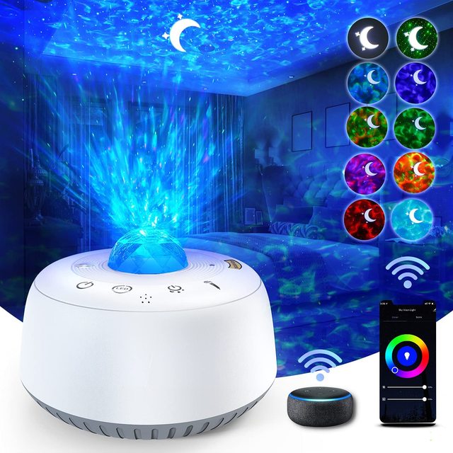 Kids Room galaxy Starry Led Star Projector Moon Star Lamp,star Night Light RGB Laser Projector With BT Music Speaker