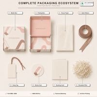 Boîtes d'expédition en papier rose haut de gamme personnalisées avec logo doré en relief, emballage en carton ondulé pour boîtes de colis cadeaux de festival