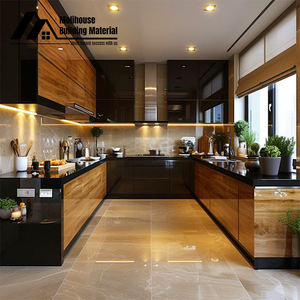 Îlot de <span class=keywords><strong>cuisine</strong></span> <span class=keywords><strong>pas</strong></span> <span class=keywords><strong>cher</strong></span>, nouveau, moderne, en chêne, armoire de <span class=keywords><strong>cuisine</strong></span> petite avec portes en verre - Product Image 4