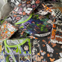 Kinder Loungewear Halloween & Kerstmis, op maat bedrukt, lange mouwen, bamboe pyjama's, zachte pyjamaset voor kinderkleding
