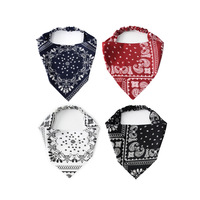 Bandeau foulard en coton réglable, grande élasticité, imprimé cachemire vintage, antidérapant, pour femmes et adolescentes - Design carré bohème tendance