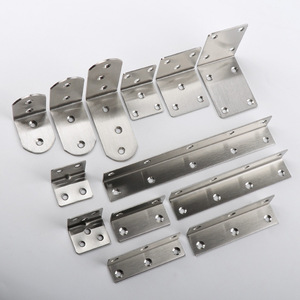 JINNATE Stainless Steel Angle Bracket 90 Degree L-Shaped Shelf Support Table Chair Connector Durable Metal Bracket - Product Image 2