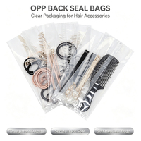 Sacs à fermeture arrière OPP JIJID, transparents, thermoscellables, à bords dentelés, en plastique, pour bonbons, bijoux, petits cadeaux, 100 pièces par paquet