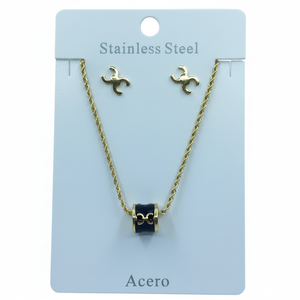 Bracciale da Donna in Acciaio Inossidabile con Catena Dorata Regolabile, Set di Gioielli alla Moda in Vendita all'Ingrosso - Product Image 2