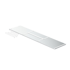 Lampe LED en aluminium. Aluminium et polycarbonate. SMD 2835. Argent mat. DC 12V. Longueur 900 mm - Product Image 2