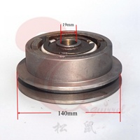 Embrayage de plaque compacteuse 140 mm 5,5 pouces 190 mm 20 mm 25 mm 25,4 mm 3/4 pouces 1 pouce, courroie trapézoïdale 5/8 pouces 1/2 pouce, pièces de machines de construction
