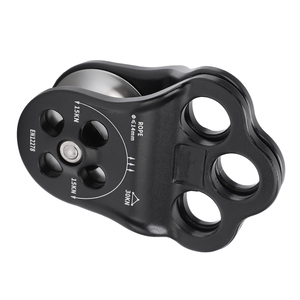 Équipement de sauvetage de poulie de <span class=keywords><strong>grimpeur</strong></span> d'attelage 30KN double roulement pour gréement transportant l'escalade d'arbre d'arboriste - Product Image 2