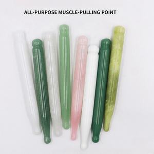 Güzellik akupunktur kalem yüz refleksoloji sopa doğal yeşim taş masaj değnek <span class=keywords><strong>Gua</strong></span> <span class=keywords><strong>Sha</strong></span> noktası aracı Anti Aging kalem göz masaj - Product Image 3