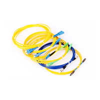Cable de Conexión de Fibra Óptica Monomodo Dúplex LC/UPC 3.0mm 2.0 LSZH con Revestimiento Amarillo G652D 9/125 OS2 FTTH para Redes Interiores