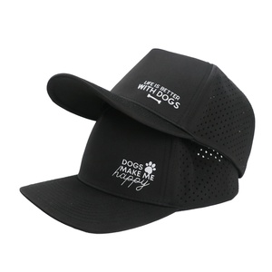 Casquettes de baseball respirantes de haute qualité personnalisées, imperméables, avec trous découpés au laser, tendance, pour le sport - Product Image 2