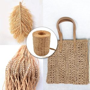 Raffia 100% Carta con Tocco Morbido, Ecologica, 3-7mm, Intrecciata per Progetti Fai-da-Te di Cappelli e Borse - Product Image 4