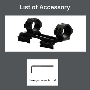 Montura para Visor BANGBANG, Anillo Doble de Liberación Rápida con Altura Central de 1.4 Pulgadas, para Montura Estándar de 20 mm con Herramienta de Nivelación para Exteriores - Product Image 4