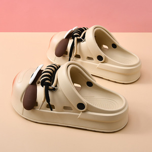 Crocs à plateforme pour l'été, pour l'extérieur, antidérapants, en EVA respirant, pantoufles de plage pour couple, taille 36-45 - Product Image 4