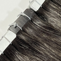 Extensions de cheveux humains à bandes adhésives invisibles, double épaisseur, qualité professionnelle, cheveux vierges Remy avec cuticules intactes, pour cheveux courts
