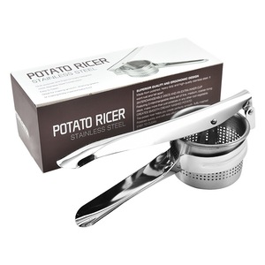 Écraseur à pommes de terre en acier inoxydable robuste et portable, passoires interchangeables, outil de pressage facile à utiliser pour un usage domestique - Product Image 1
