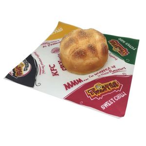 Custom Printed Nonstick <b>Greaseproof</b> Biodegradable 100% Virgin Wood Pulp Single-Sided Burger <b>Paper</b> Coated for Sandwich Bread Food - Product Image 5
