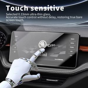 Autocollants de voiture Carplay Dash Protecteur d'écran numérique Film de protection en verre trempé Accessoires de véhicule pour <span class=keywords><strong>SKDOA</strong></span> FABIA 2024 - Product Image 4