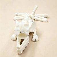 Jouet de rat squelette articulé imprimé en 3D, figurine animale à articulations mobiles, impression FDM personnalisée, cadeau
