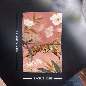 ए 6 हस्तनिर्मित नोटबुक मीठे वैलेंटाइन का दिन प्रेम पत्र और तेंदुए के फूलों के साथ स्मृति जोटिंग के लिए - Product Image 6