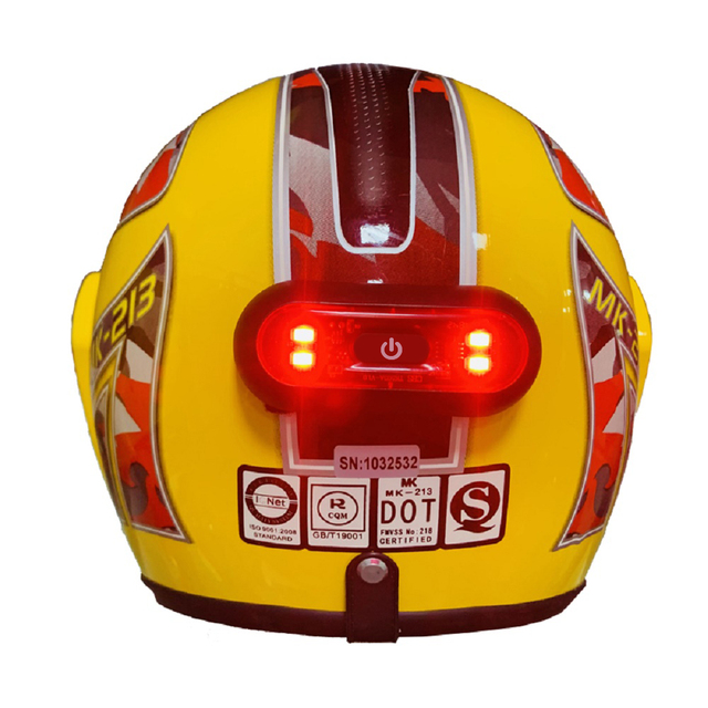 Competitive Price Superior Quality ILM Motorcycle Dual Visor Flip up Modular Helmet LED Light Model Light