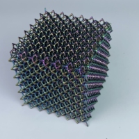 Personnaliser des cubes imprimés en 3D en TPU90A Impression 3D en TPU utilisée dans l'industrie de la chaussure / Casque de sport / Coussin de siège de course par impression 3D SLS