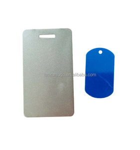 Nhà máy cung cấp Thẻ dog Double Sided nhiều màu sắc hành lý tag kim loại quá trình oxy hóa quy ước Pet nhôm Laser Dog ID tag - Product Image 4