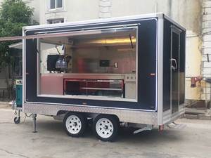 Carrinho de Café Móvel, Trailer de <span class=keywords><strong>Bar</strong></span> de Coquetéis, Caminhão de Sorvete, Cozinha Móvel, Trailer de Comida com Churrasqueira, Hot Dog e Pizza Totalmente Equipado - Product Image 5