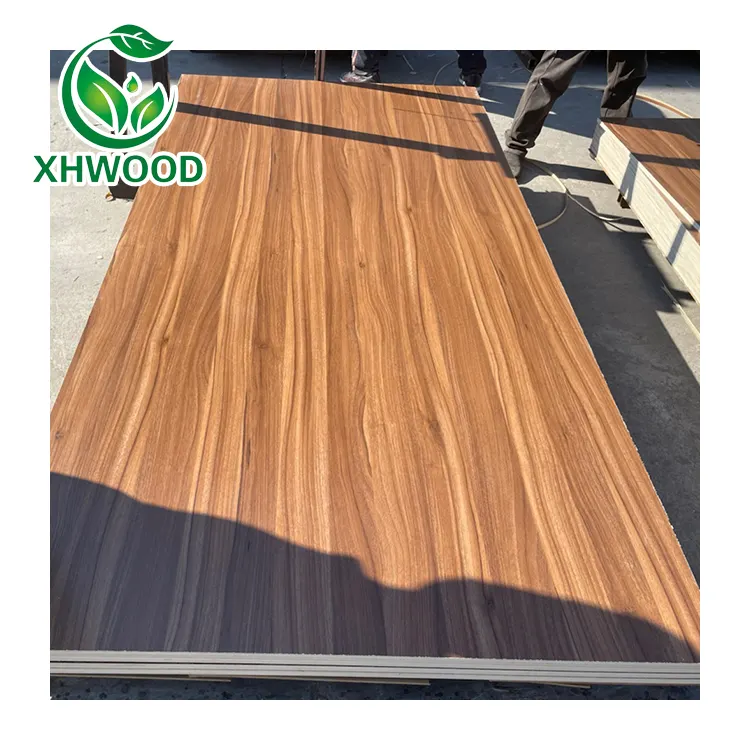 18mm HDF High Glossy Melamine Faced Plywood full poplar core Nigeria Market
