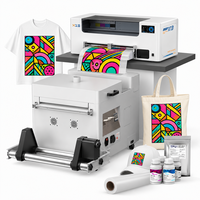 NOUVELLE Imprimante DTF X13 33cm avec tête d'impression Epson I3200, 8 couleurs, 4 encres blanches, machine de transfert de film à circulation d'encre pour T-shirt