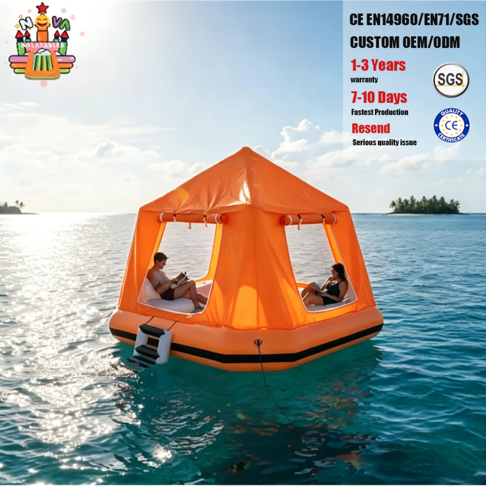 Toldo Solar Inflable Para Barco De 2-4 Personas – Refugio Impermeable UV – Ideal Para Pesca, Picnic Y Camping – Fácil Instalación
