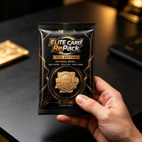 Sacs personnalisés imprimés pour cartes à collectionner TCG, boîtes mystères, paquets boosters individuels, sacs d'emballage laser opaques thermoscellables pour cartes aléatoires