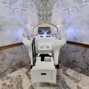Kisen Bac de lavage de luxe pour salon, machine portable pour spa capillaire, équipement de lavage de cheveux avec chaise, conception sans tuyauterie avec réservoirs et chauffage - Product Image 3