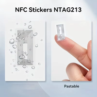 Vente en gros d'étiquettes NFC NTAG213 NTAG215 21x11mm, autocollants universels réinscriptibles, étanches, étiquettes RFID intelligentes, paiement, contrôle d'accès, hôtel