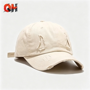 Gorra de Béisbol Vintage Lavada y Desgastada para Hombre, Gorra Tipo Dad Desgarrada y Rota, Primavera Verano, Casual, Transpirable, Personalizada - Product Image 3