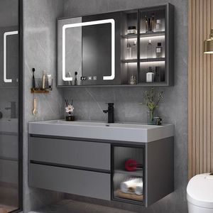 ตู้ห้องน้ำพร้อมอ่างล้างหน้าแบบรวมในตัว - Product Image 3