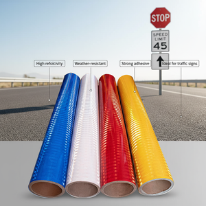 Lámina Reflectante de Alta Resistencia con Certificación CE, Directo de Fábrica, Película de Visibilidad Multiángulo, Material para Señalización Vial, Uso en Carreteras - Product Image 1