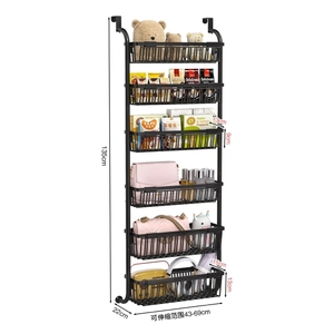 Nuevo Organizador de Almacenamiento Expandible para Cocina y Baño, Estante Metálico para Colgar Sobre la Puerta de la Despensa, para Toallas y Libros - Product Image 5