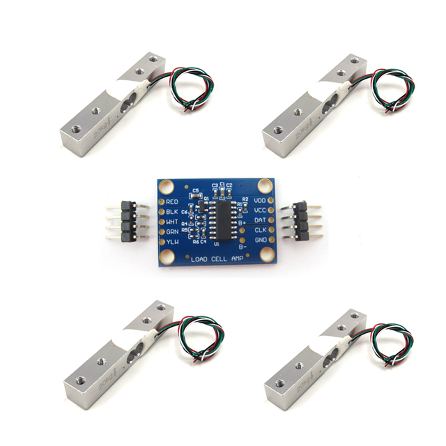 SC133 Miniature Force Sensor High Accuracy Weight Sensor Load Cell 1kg 5kg 10kg 20kg Micro Load Cell with HX711 Module