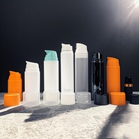 Nouvelle Fabrication 2025 – Flacon Pompe Airless en Plastique 10ml 15ml 30ml 50ml pour Sérum Cosmétique et Lotion – Distributeur à Pompe Sous Vide